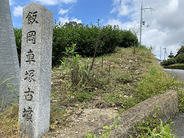 飯岡の茶園と古墳群
