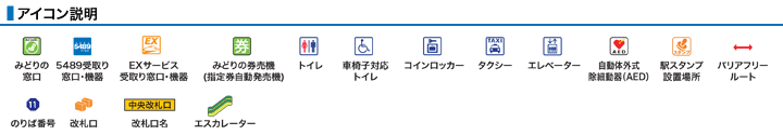 ＪＲ放出駅構内図アイコン